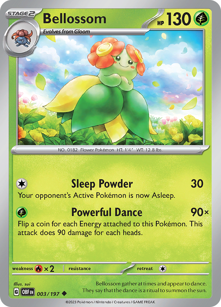 Bellossom (003/197) [Scarlet & Violet: Obsidian Flames] | Shuffle n Cut Hobbies & Games