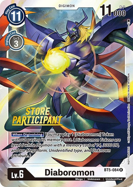 Diaboromon [BT5-084] (Store Participant) [Battle of Omni Promos] | Shuffle n Cut Hobbies & Games