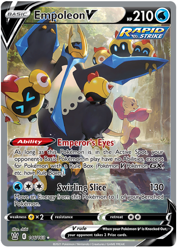 Empoleon V (146/163) [Sword & Shield: Battle Styles] | Shuffle n Cut Hobbies & Games