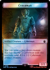 Alien // Cyberman Double-Sided Token (Surge Foil) [Doctor Who Tokens] | Shuffle n Cut Hobbies & Games