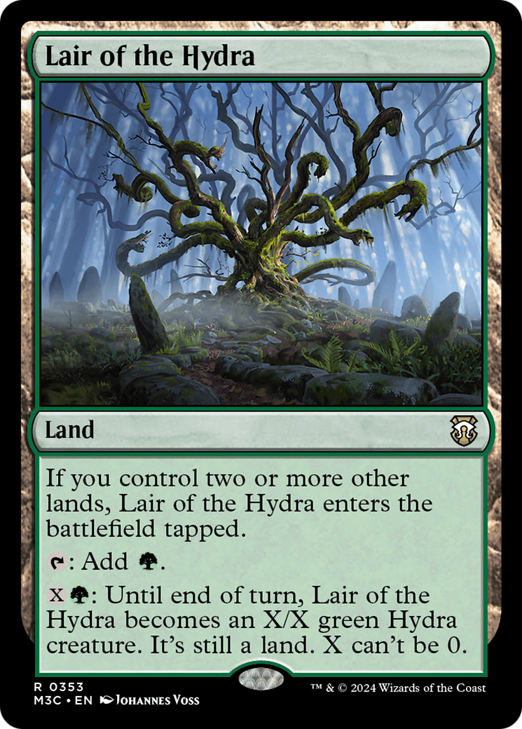 Lair of the Hydra (Ripple Foil) [Modern Horizons 3 Commander] | Shuffle n Cut Hobbies & Games