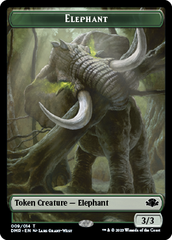 Elephant // Squirrel Double-Sided Token [Dominaria Remastered Tokens] | Shuffle n Cut Hobbies & Games