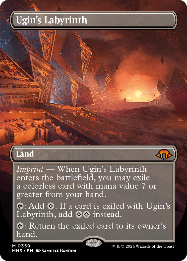 Ugin's Labyrinth (Borderless) [Modern Horizons 3] | Shuffle n Cut Hobbies & Games