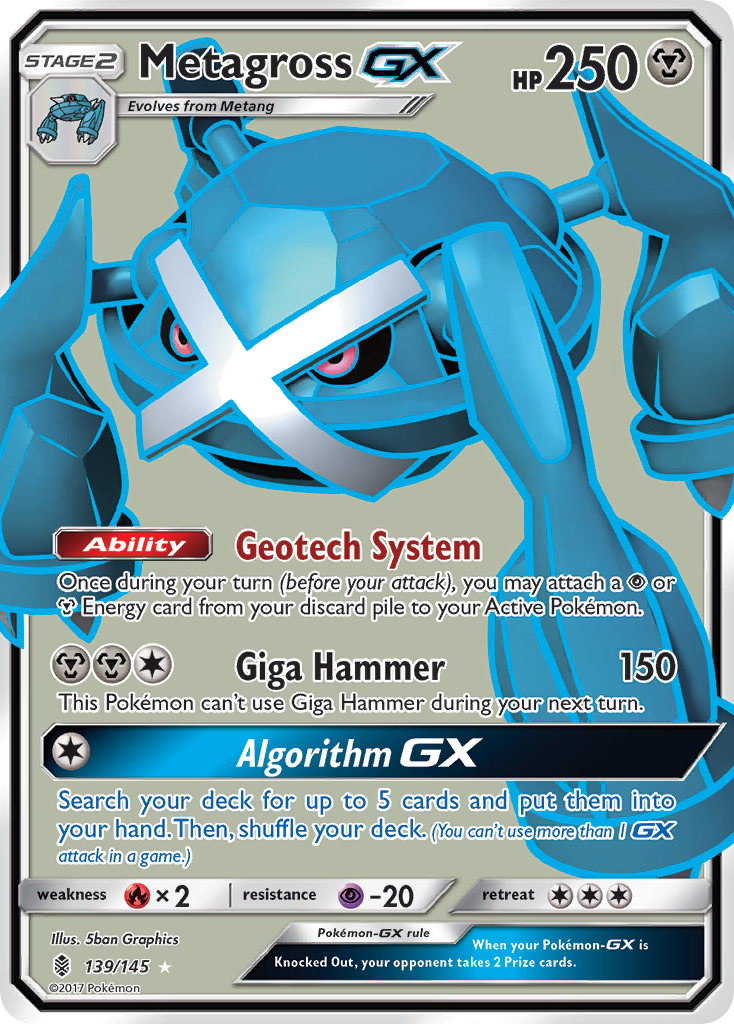 Metagross GX (139/145) [Sun & Moon: Guardians Rising] | Shuffle n Cut Hobbies & Games