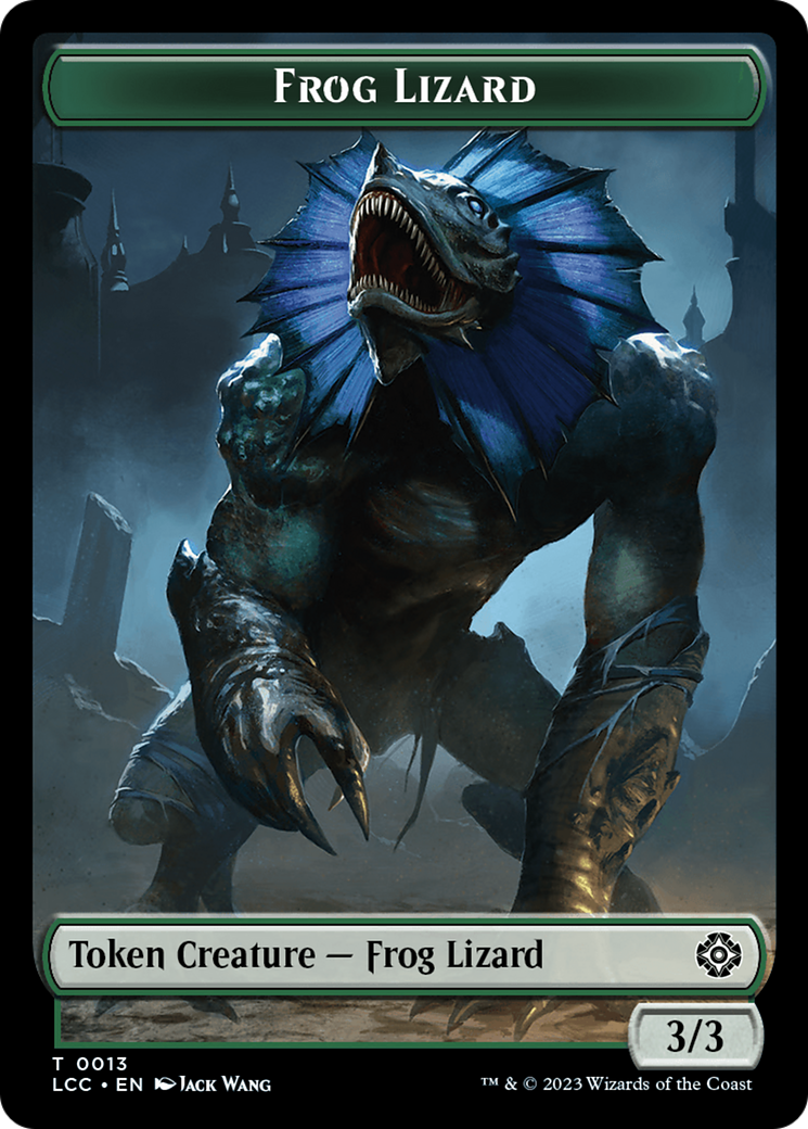 Frog Lizard // Merfolk (0003) Double-Sided Token [The Lost Caverns of Ixalan Commander Tokens] | Shuffle n Cut Hobbies & Games