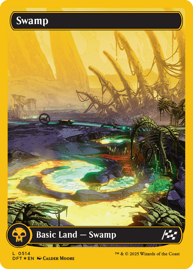 Swamp (0514) (First-Place Foil) [Aetherdrift] | Shuffle n Cut Hobbies & Games