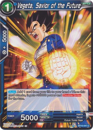 Vegeta, Savior of the Future (BT10-041) [Rise of the Unison Warrior 2nd Edition] | Shuffle n Cut Hobbies & Games