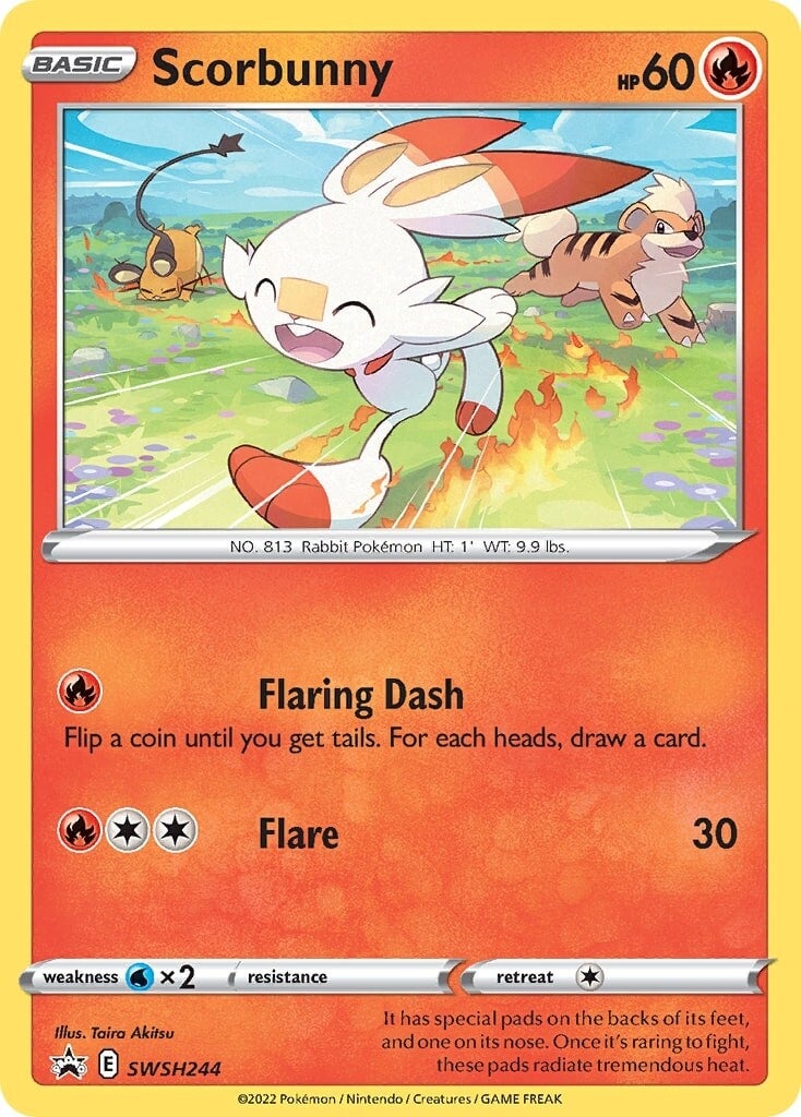 Scorbunny (SWSH244) [Sword & Shield: Black Star Promos] | Shuffle n Cut Hobbies & Games