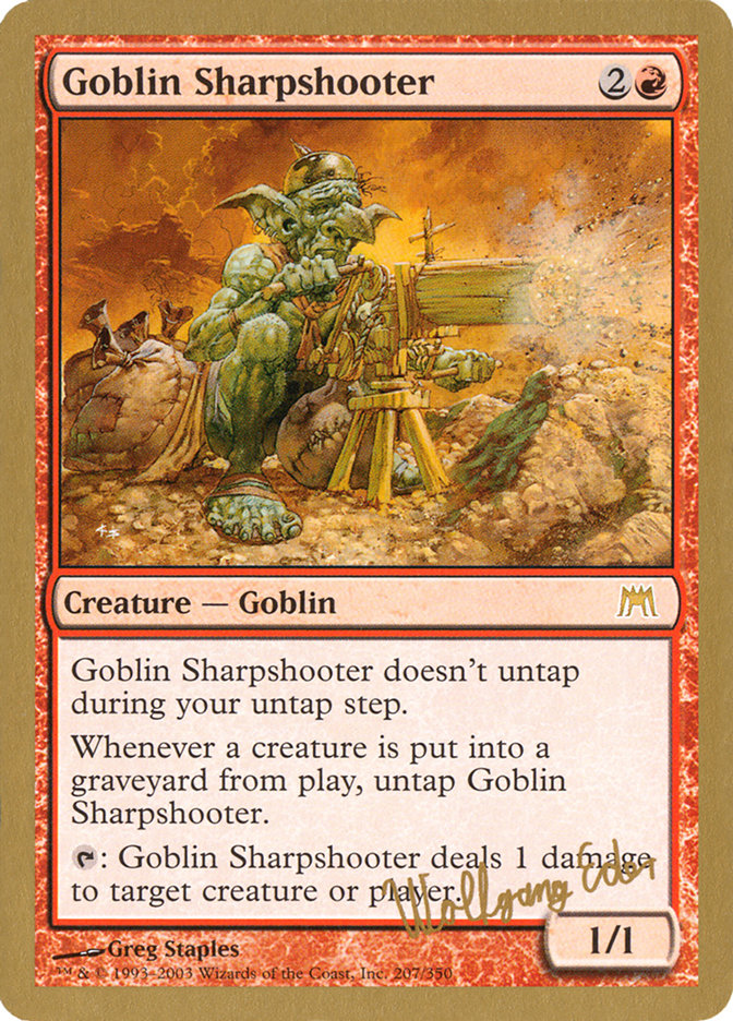 Goblin Sharpshooter (Wolfgang Eder) [World Championship Decks 2003] | Shuffle n Cut Hobbies & Games