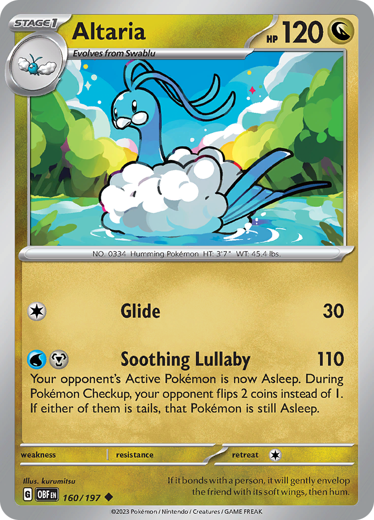 Altaria (160/197) [Scarlet & Violet: Obsidian Flames] | Shuffle n Cut Hobbies & Games