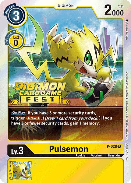 Pulsemon [P-028] (Digimon Card Game Fest 2022) [Promotional Cards] | Shuffle n Cut Hobbies & Games
