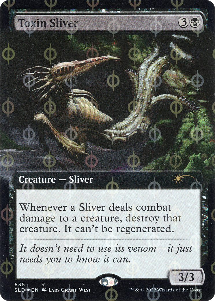 Toxin Sliver (Extended Art) (Step-and-Compleat Foil) [Secret Lair Drop Promos] | Shuffle n Cut Hobbies & Games