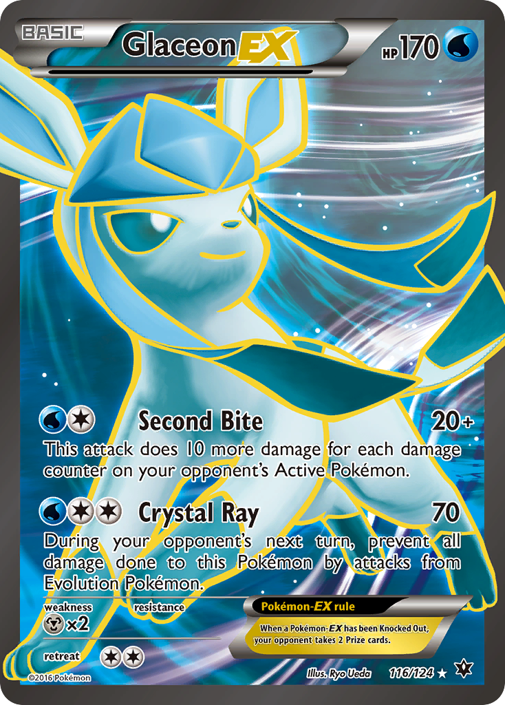 Glaceon EX (116/124) [XY: Fates Collide] | Shuffle n Cut Hobbies & Games