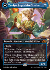 Tamiyo, Inquisitive Student // Tamiyo, Seasoned Scholar (Borderless) (Textured Foil) [Modern Horizons 3] | Shuffle n Cut Hobbies & Games