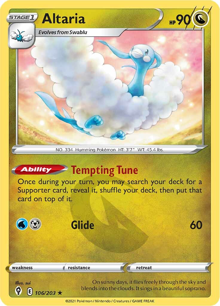 Altaria (106/203) [Sword & Shield: Evolving Skies] | Shuffle n Cut Hobbies & Games