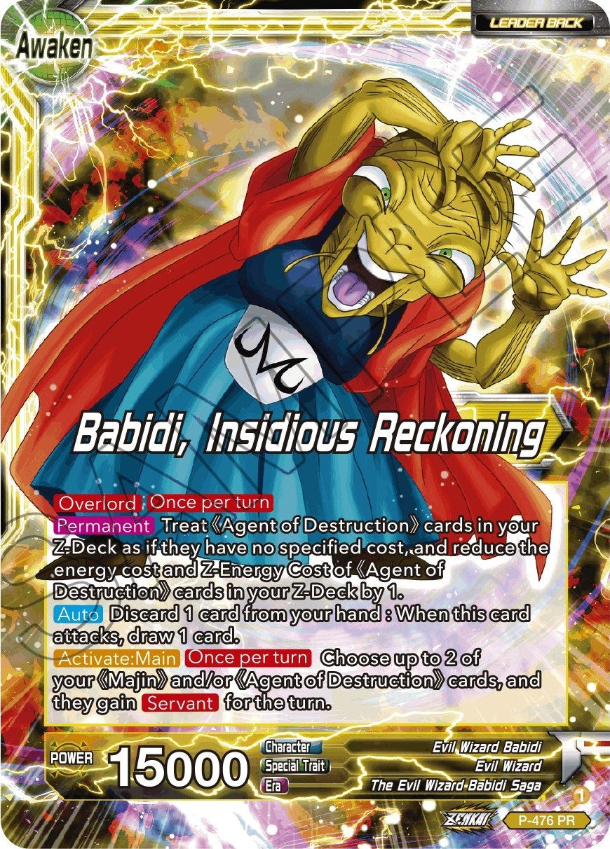 Babidi // Babidi, Insidious Reckoning (Silver Foil) (P-476) [Tournament Promotion Cards] | Shuffle n Cut Hobbies & Games