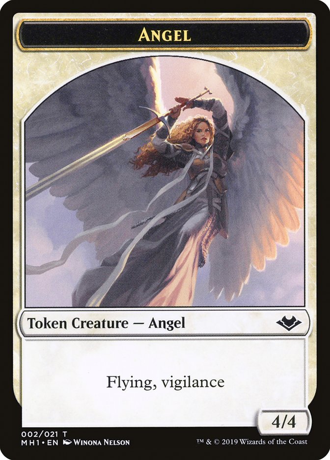 Shapeshifter (001) // Angel (002) Double-Sided Token [Modern Horizons Tokens] | Shuffle n Cut Hobbies & Games