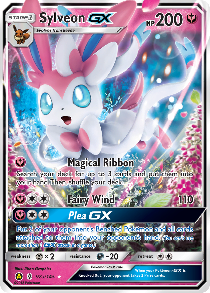 Sylveon GX (92a/145) [Alternate Art Promos] | Shuffle n Cut Hobbies & Games