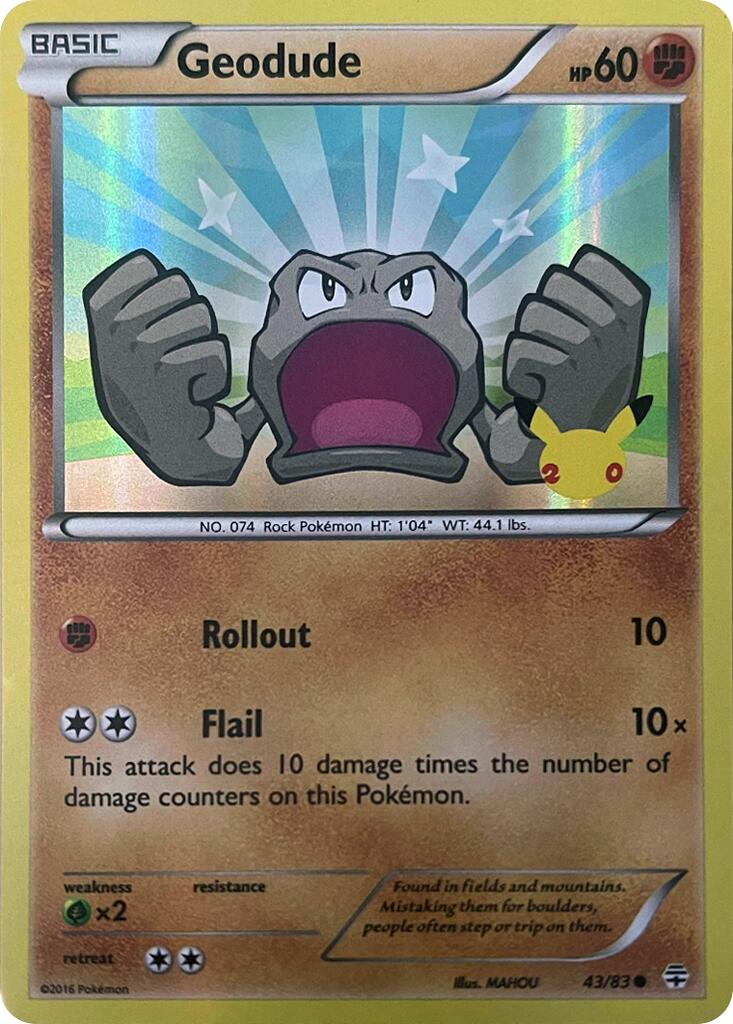 Geodude (043/083) [Celebrations: 25th Anniversary] | Shuffle n Cut Hobbies & Games