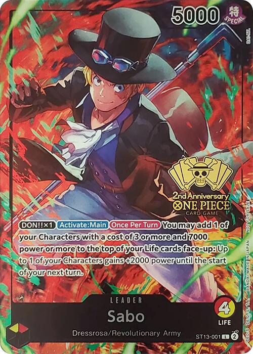 Sabo (2nd Anniversary Tournament) [One Piece Promotion Cards] | Shuffle n Cut Hobbies & Games