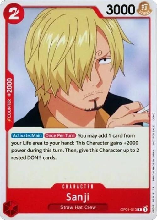 Sanji [One Piece Demo Deck Cards] | Shuffle n Cut Hobbies & Games