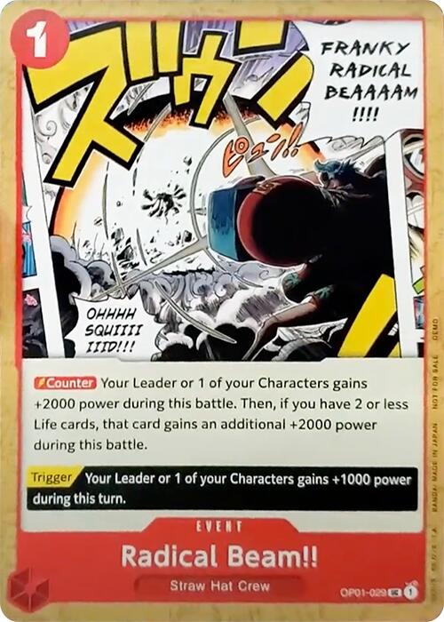 Radical Beam!! [One Piece Demo Deck Cards] | Shuffle n Cut Hobbies & Games