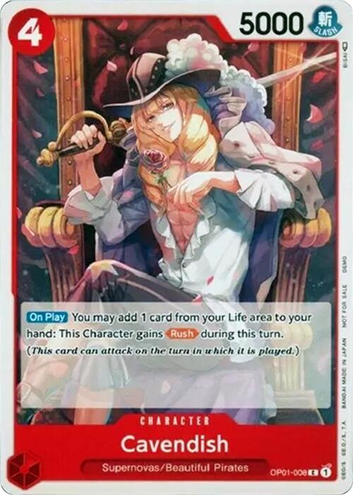 Cavendish [One Piece Demo Deck Cards] | Shuffle n Cut Hobbies & Games