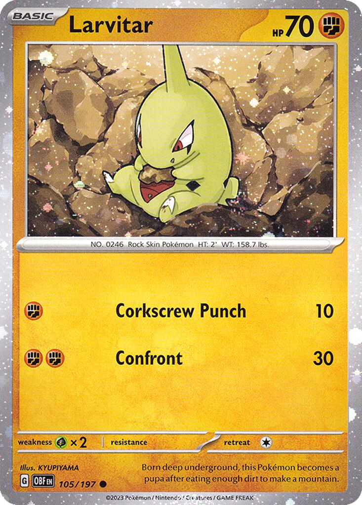 Larvitar (105/197) (Cosmos Holo) [Miscellaneous Cards] | Shuffle n Cut Hobbies & Games