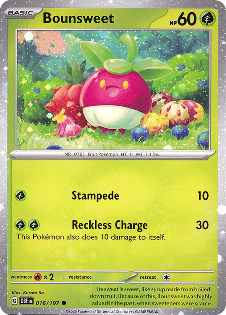 Bounsweet (016/197) (Cosmos Holo) [Miscellaneous Cards] | Shuffle n Cut Hobbies & Games