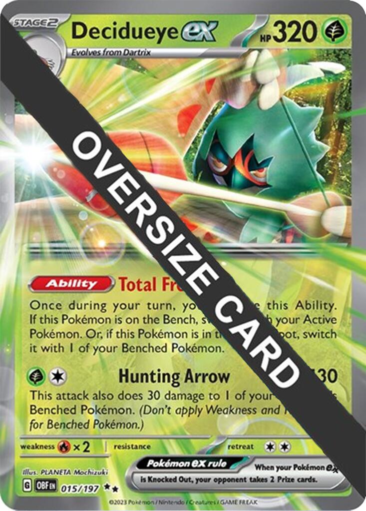 Decidueye ex (015/197) (Jumbo Card) [Miscellaneous Cards] | Shuffle n Cut Hobbies & Games