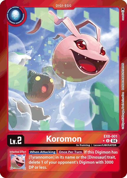 Koromon [EX8-001] (Limited Foil) [Chain of Liberation] | Shuffle n Cut Hobbies & Games