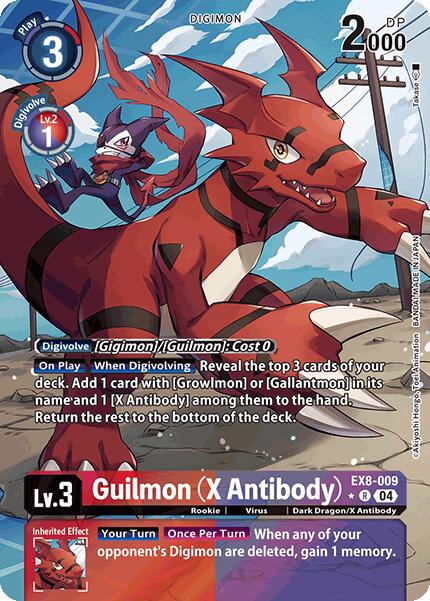 Guilmon (X Antibody) [EX8-009] (Alternate Art) [Chain of Liberation] | Shuffle n Cut Hobbies & Games