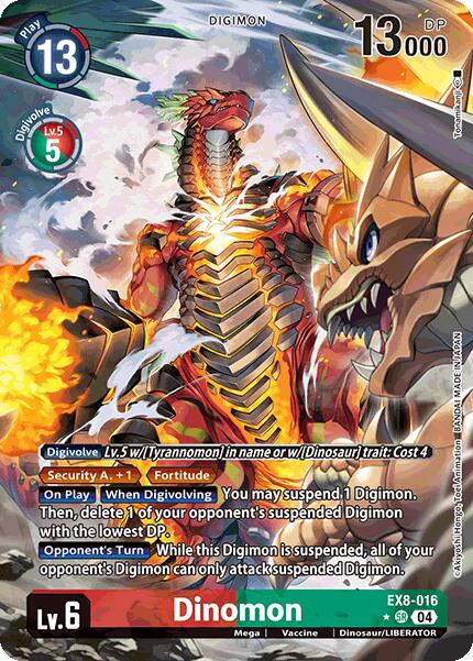 Dinomon [EX8-016] (Alternate Art) [Chain of Liberation] | Shuffle n Cut Hobbies & Games