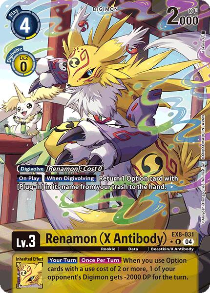 Renamon (X Antibody) [EX8-031] (Alternate Art) [Chain of Liberation] | Shuffle n Cut Hobbies & Games