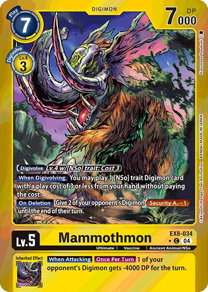 Mammothmon [EX8-034] (Limited Foil) [Chain of Liberation] | Shuffle n Cut Hobbies & Games