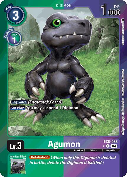 Agumon [EX8-038] - EX8-038 (Limited Foil) [Chain of Liberation] | Shuffle n Cut Hobbies & Games