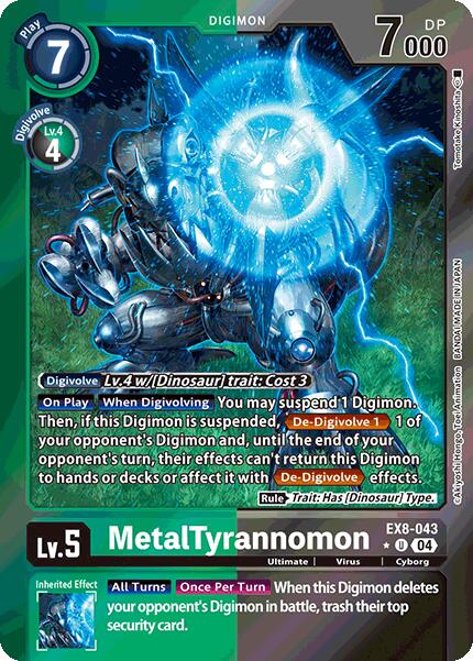 MetalTyrannomon [EX8-043] (Limited Foil) [Chain of Liberation] | Shuffle n Cut Hobbies & Games