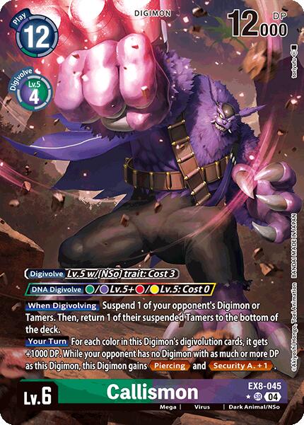 Callismon [EX8-045] (Alternate Art) [Chain of Liberation] | Shuffle n Cut Hobbies & Games