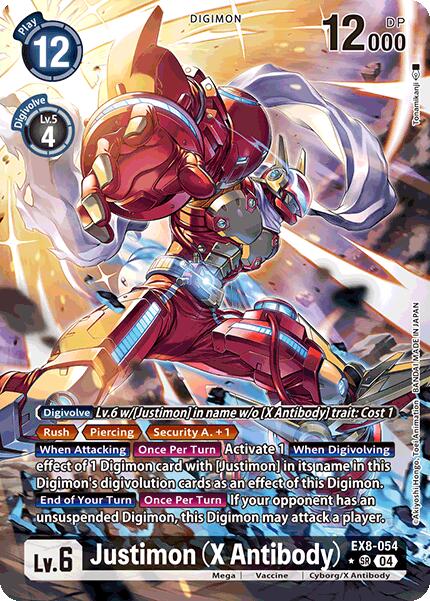 Justimon (X Antibody) [EX8-054] (Alternate Art) [Chain of Liberation] | Shuffle n Cut Hobbies & Games