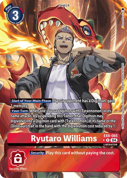 Ryutaro Williams [EX8-065] (Alternate Art) [Chain of Liberation] | Shuffle n Cut Hobbies & Games