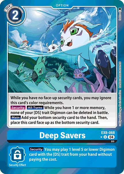 Deep Savers [EX8-068] (Limited Foil) [Chain of Liberation] | Shuffle n Cut Hobbies & Games