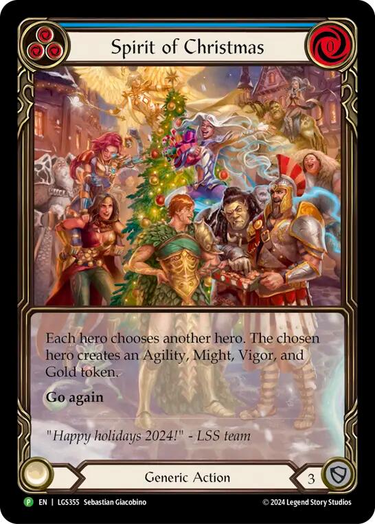 Spirit of Christmas (Cold Foil) [LGS355] (Promo)  Cold Foil | Shuffle n Cut Hobbies & Games