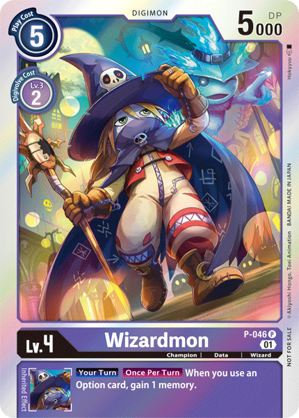 Wizardmon [P-046] [Promotional Cards] | Shuffle n Cut Hobbies & Games