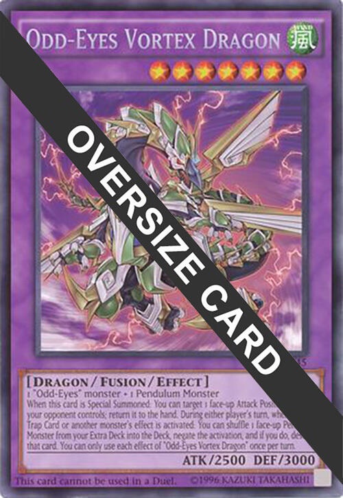 Odd-Eyes Vortex Dragon (Oversized) [DOCS-EN045] Promo | Shuffle n Cut Hobbies & Games