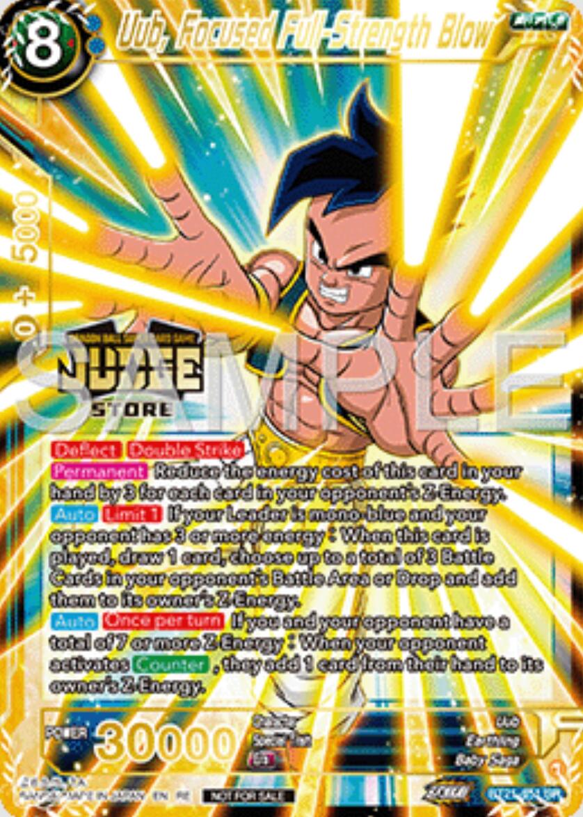 Uub, Focused Full-Strength Blow (Judge Pack Vol.16) (Store) (BT21-051) [Judge Promotion Cards] | Shuffle n Cut Hobbies & Games