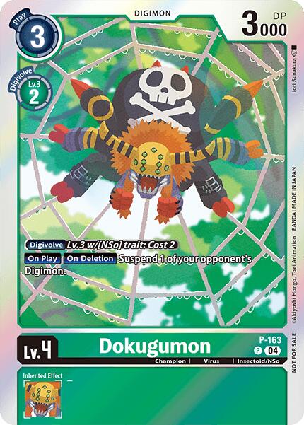 Dokugumon [P-163] (-Chain of Liberation- Upgrade Pack [Digimon LIBERATOR] | Shuffle n Cut Hobbies & Games