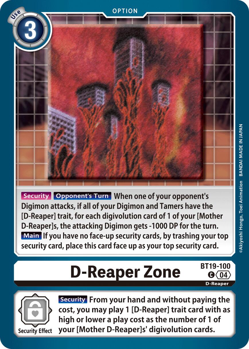 D-Reaper Zone [BT19-100] [Release Special Booster Ver.2.5] | Shuffle n Cut Hobbies & Games