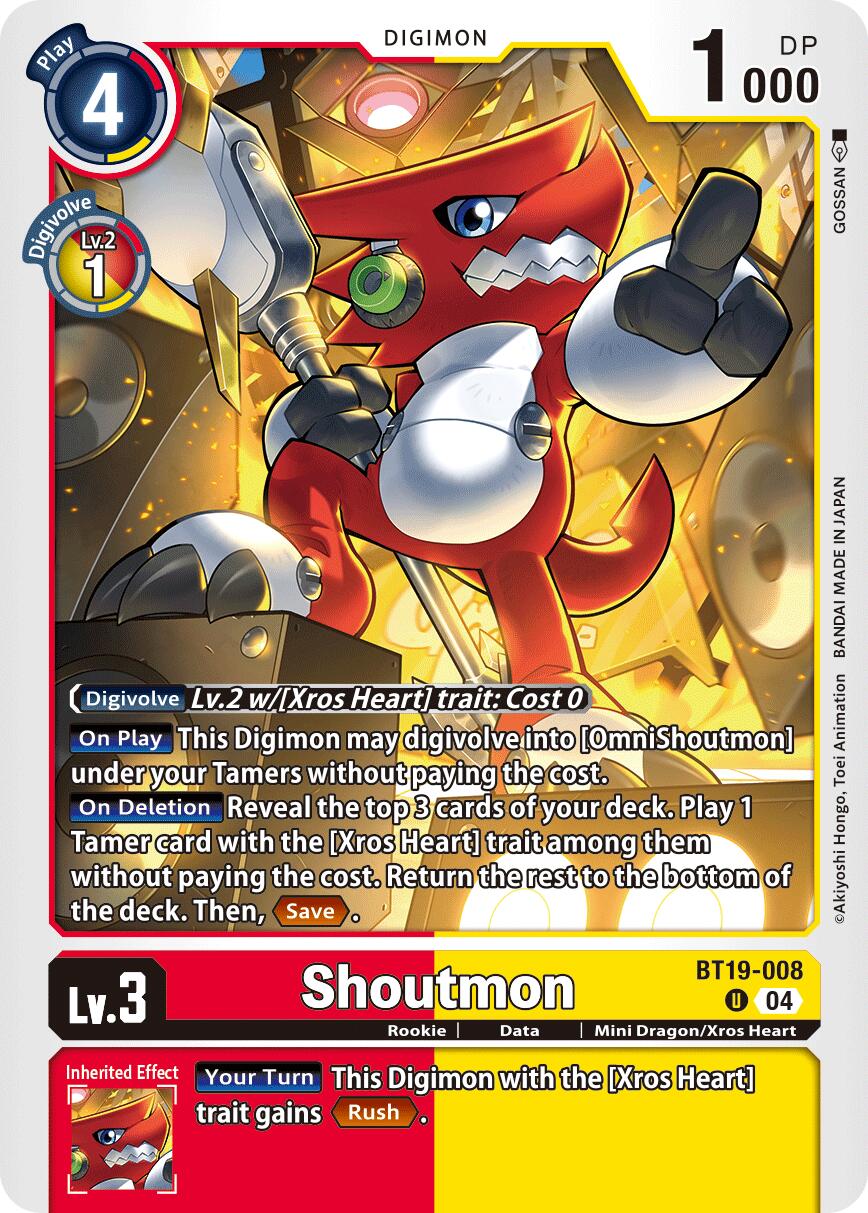 Shoutmon [BT19-008] [Release Special Booster Ver.2.5] | Shuffle n Cut Hobbies & Games