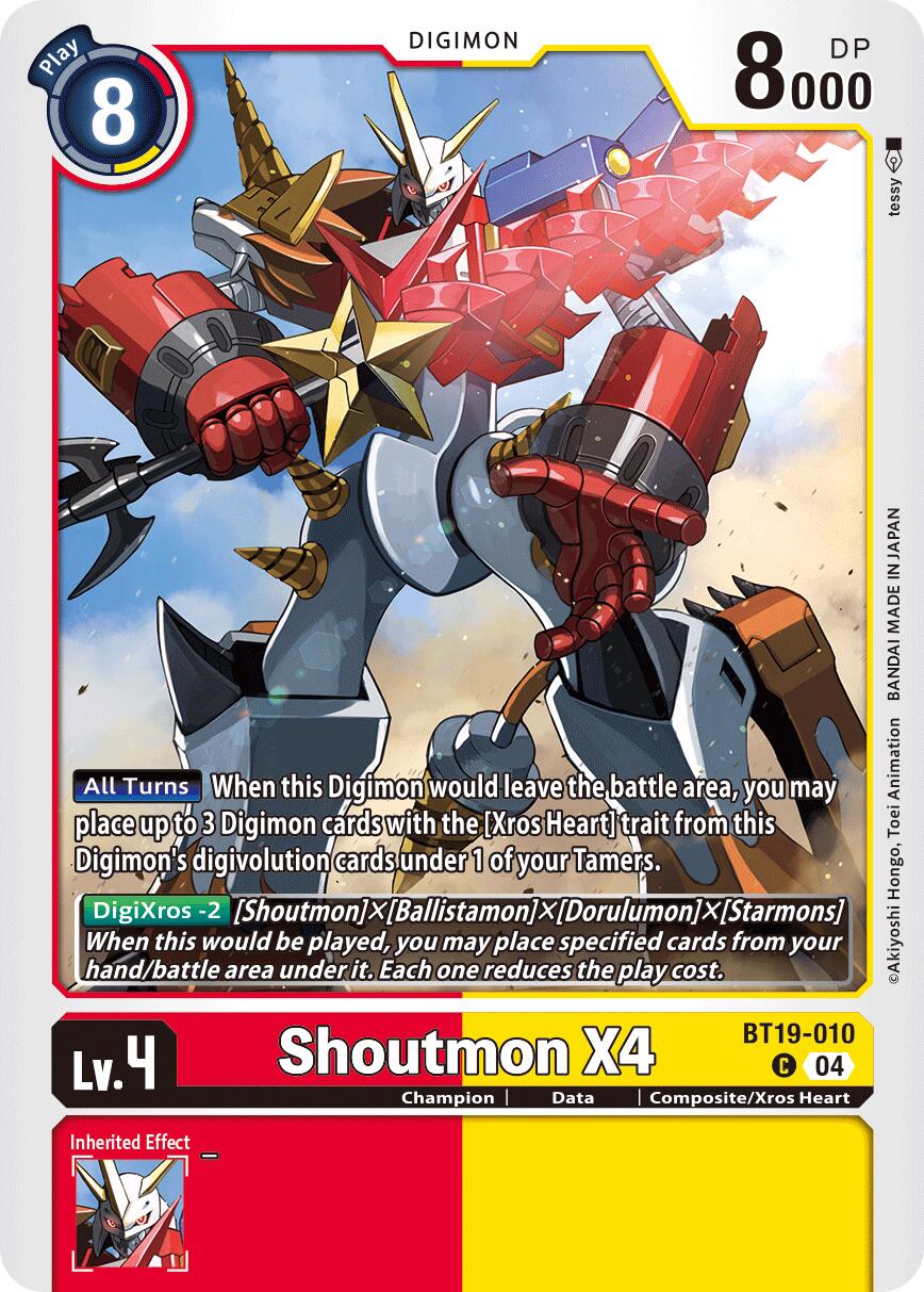 Shoutmon X4 [BT19-010] [Release Special Booster Ver.2.5] | Shuffle n Cut Hobbies & Games