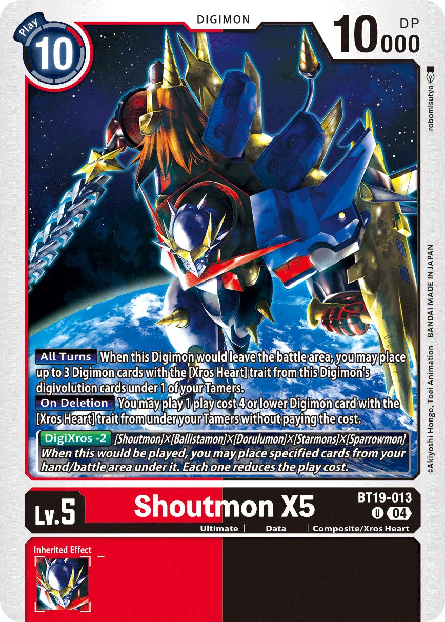 Shoutmon X5 [BT19-013] [Release Special Booster Ver.2.5] | Shuffle n Cut Hobbies & Games